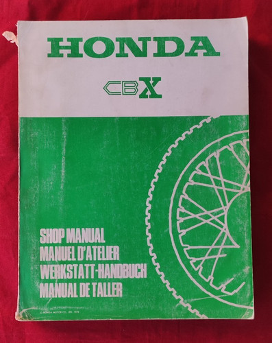 Honda cbx 1000 six - honda, manual