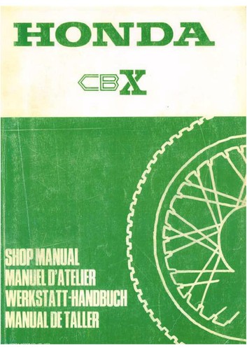 Manuale officina honda cbx - manuale,